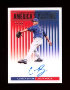 2019 Panini Chronicles CORBIN BURNES America's Pastime Auto Rookie RC #'d/99 - Picture 1 of 2