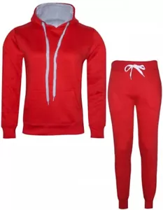 Hoodie Tracksuit Sets Hooded Sweatshirt Pullover Fleece 2Pcs - Picture 1 of 2