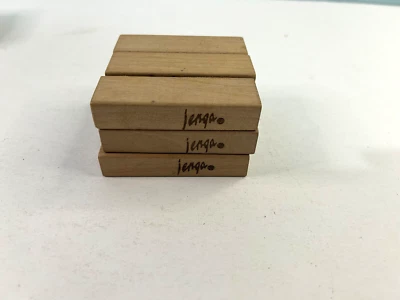 Vintage Jenga Replacement Wooden Blocks (1986) Lot of 9 Blocks (Crafts) - Image 1 of 4