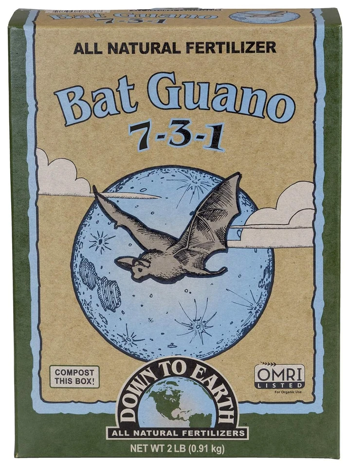 "Down to Earth Organic Bat Guano Fertilizer Mi-3-1 2 lb"