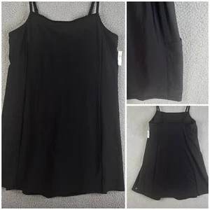 Old Navy PowerSoft Cami Athletic Dress Womens XXLT Golf Tennis Pickleball Black - Picture 1 of 17
