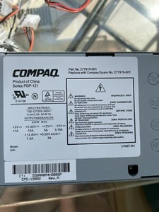 COMPAQ Power Supply PDP-121 220W 277919-001 #7203 - Afbeelding 1 van 3