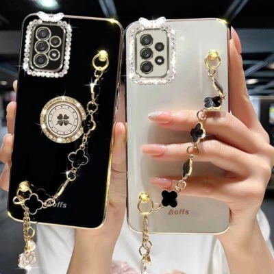 Case For Samsung S24 S23 S22 S21 Plus Ultra FE A52 A32 Luxury Drill iPhone Cover - Image 1 of 4