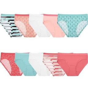 Fruit of the Loom Girls' Cotton Hipster Underwear Size 10 Pack Of 2 - Picture 1 of 3