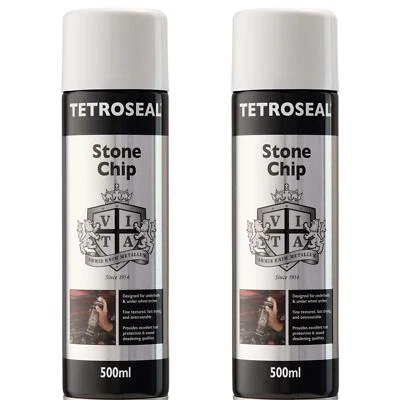 Tetrosyl SCS502 Stonechip Protection Underseal Aerosol Spray Paint White x2