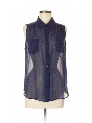 Ab Studio Women Gray Sleeveless Blouse M - Image 1 of 2