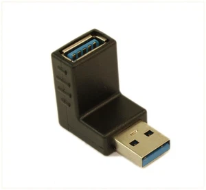 USB 3.2 Gen 1 UPWARD FACING A Male to A Female Right Angle Adapter - Picture 1 of 2