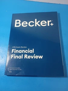 Becker CPA Financial Final Review PB V4.1 Exams After Dec 2021 New - Imagen 1 de 6