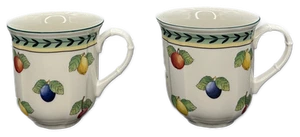 Villeroy & Boch French Garden Fleurence Mug Coffee Cocoa Set of 2 - Picture 1 of 4