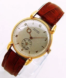 18K Glycine Bienne-Geneve Fancy Tear-Drops Men Wristwatch, Great Runner - Picture 1 of 12