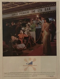 2004 Cingular AT&T Wireless PRINT AD More Bars Places VTG 2000s Movie Premiere - Picture 1 of 5
