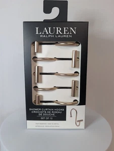 Lauren Ralph Lauren Duschvorhanghaken 12er Set Gold Neu im Karton - Bild 1 von 1