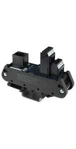 RJ11 Schnittstellenmodul, Hutschienenmontage, 26 bis 12 AWG, 2 Ampere, 120 Volt - Bild 1 von 3