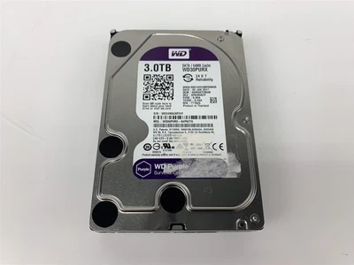 Western Digital WD Purple 3TB SATA 6 Gb/s Hard Drive WD30PURX-64P6ZY0 - Image 1 of 4
