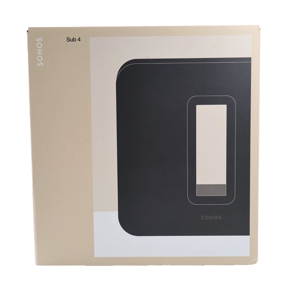 in Box* Sonos Sub 4 Wireless Subwoofer Black Gen 4 *