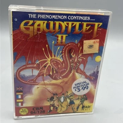 Gauntlet II US Gold 1988 Commodore 64 Tape, Manual, Big Box Classic - Image 1 of 4