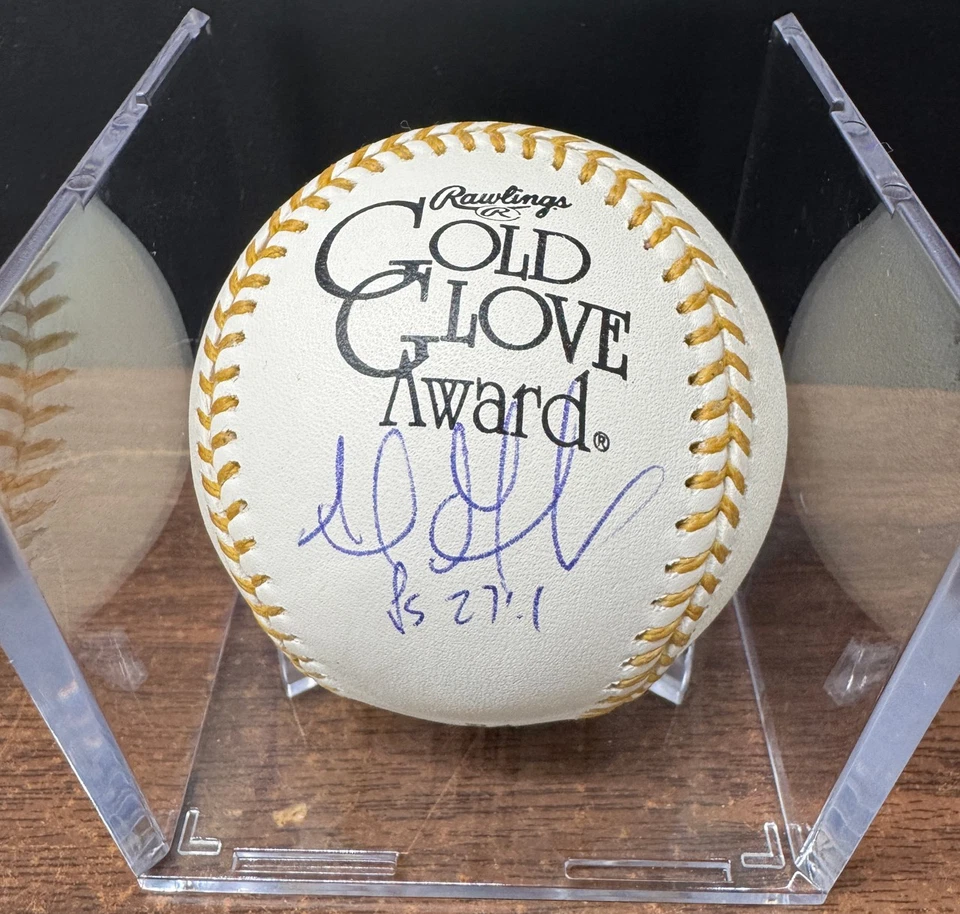 Guante de Oro Rawlings Firmado Adrián González Premio Béisbol JSA *857 Foto 1 de 3