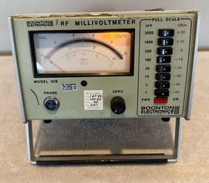 Compteur millivolt Boonton RF modèle 92B sans sonde s'allume en l'état vintage électronique - Photo 1/14