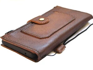 Genuine Leather Case Fo Google Pixel 6 Pro Book Vintage Wallet Luxury Cover Zip  - Picture 1 of 7