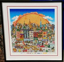 CHARLES FAZZINO 3D Serigraph - "Get A Taste of the World in NYC" - SIGNED!