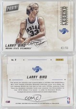 2015 Panini Black Friday College Legends Thick Stock /50 Larry Bird #2 HOF