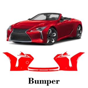 Front bumper PreCut PPF Paint Protection Film For Lexus LC 2018-2025 - Picture 1 of 6