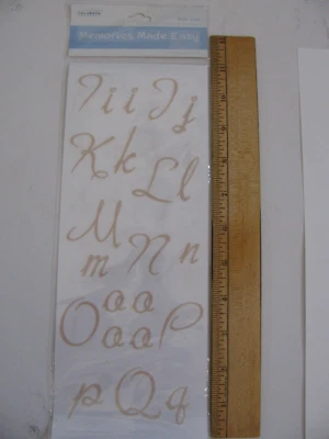 Colorbok ELEGANT NORTH SHORE Frotar en Transferencias Cartas y Número 3 Hojas Foto 1 de 2