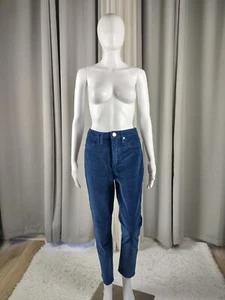 Seven7 Cotton Blue Ultra High Rise Skinny Corduroy 5 Pocket Jeans Size 10 (NWT) - Picture 1 of 12