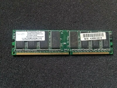Super Elixir 256MB , PC-3200 , DDR , 184 Pin , Model # M1U25664DS88C3G-5T - Image 1 of 3
