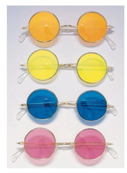60's & 70's Hippie John Lennon Glasses - Costume Accessory - One Size - 4 Colors - Image 1 of 1