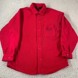 Vintage Eddie Bauer Fleece Pullover Jacke Herren klein leicht Wandern Druckknopf USA - Bild 1 von 13