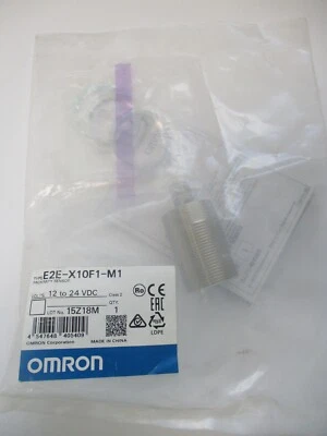 OMRON E2E-X10F1-M1M PROXIMITY SENSOR, VOLTS 12 TO 24VDC - Image 1 of 4