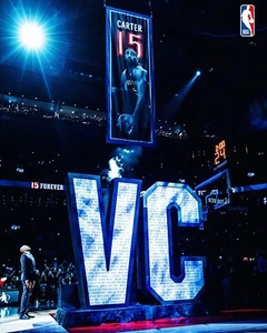 Camiseta Vince Carter Retiro Noche Banner Toronto Raptors 8x10 NBA Foto - Imagen 1 de 1