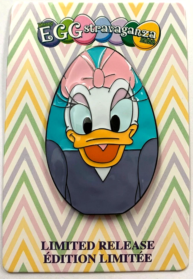 Prendedor LR huevo de Pascua pato margarita Eggstravaganza Eggstravaganza de los parques Disney Disneyland 2022 Foto 1 de 1