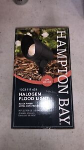 Hampton Bay 4.5-Watt Black Adjustable Light Color Outdoor Landscape Flood Light