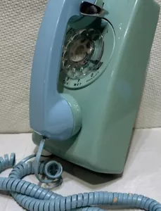Telefono da parete vintage Bell System General Electric quadrante rotante turchese.leggi..((D-5)) - Foto 1 di 16
