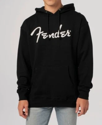Fender Offset Logo Hoodie/Sweatshirt, Black, L (LARGE) - Image 1 of 4