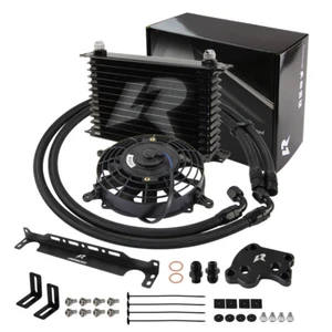 13 Row Oil Cooler + Fan for 2002-2006 Mini Cooper S 1.6 Supercharge R50 R52 R53 - Picture 1 of 10