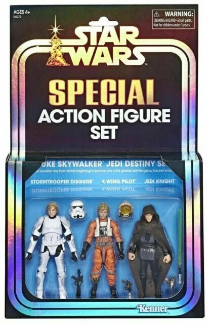 Star Wars E4072 SDCC 2019 Vintage Luke Skywalker Special Action Figure  - 3 Pieces