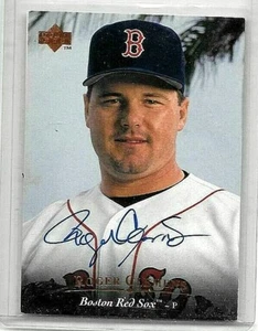 AUTÓGRAFO CERTIFICADO CON RECUERDOS AUTENTICADOS ROGER CLEMENS UD - CERTIFICADO DE AUTENTICIDAD REDSOX - Imagen 1 de 2