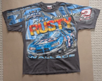 Camiseta Vintage #2 Rusty Wallace Talla XL Estampado Completo Nascar Racing Chase Foto 1 de 4