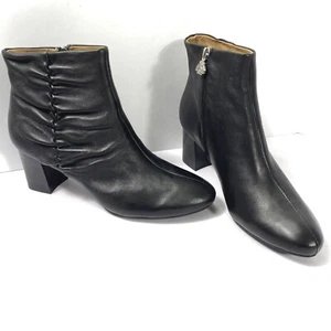 Bettye Muller Deena Stiefeletten Gr. 9,5 M schwarz weiches Napa-Leder Absatz NEU - Bild 1 von 13