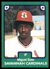 1984 TCMA Savannah Cardinals Miguel A. Soto Savannah Cardinals #451