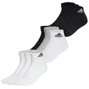 Adidas Mens Womens Fully Cushioned 3 Pairs Trainers Ankle Sports Socks UK Size - Picture 1 of 10