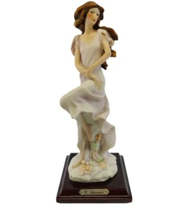 VTG Giuseppe Armani Italy Florence  Lady with Flowers 1987 Signed #1 - Picture 1 of 12