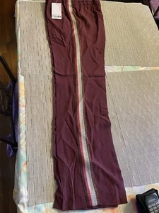 Zadig & Voltaire Pomy Crepe Pants Women Size 38 in Wine - Picture 1 of 8