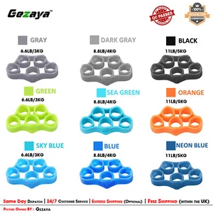 Estirador de dedos de silicona banda de resistencia agarre de mano fortalecedor herramienta de ejercicio - Imagen 1 de 16