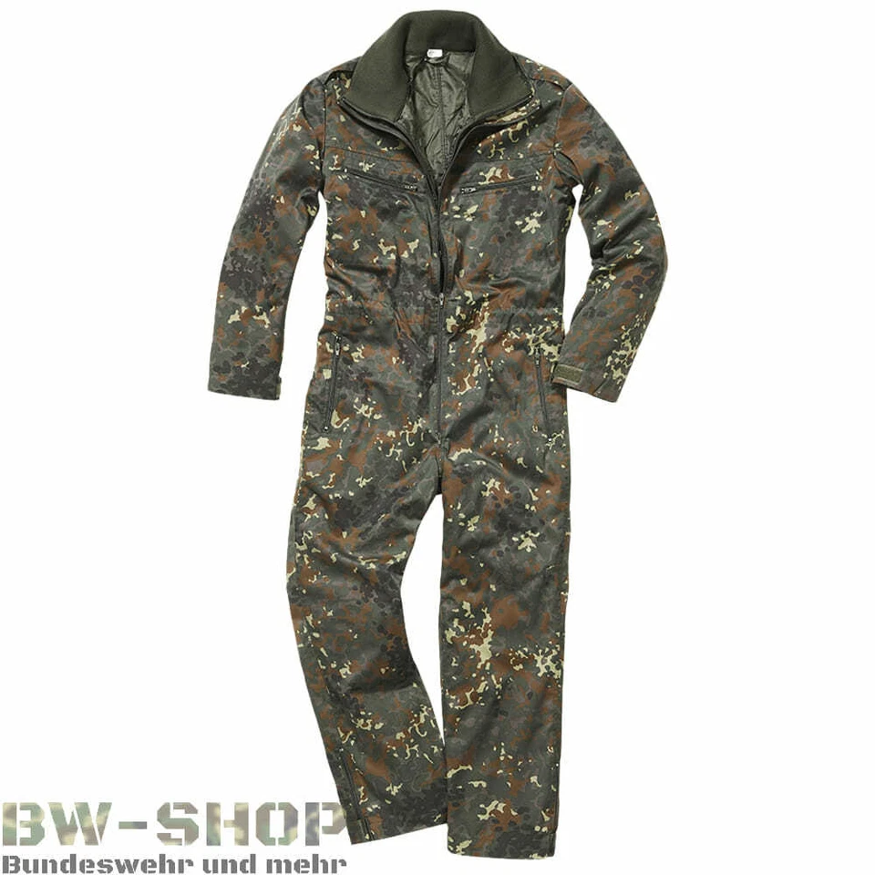 BRANDIT BUNDESWEHR PANZERKOMBI STEPPFUTTER FLECKTARN NEU BW OVERALL KOMBI THERMOFUTTER