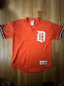 Detroit Tigers Jersey Majestic MLB Orange Jersey Women's/Child's XL Made In USA - Picture 1 of 5