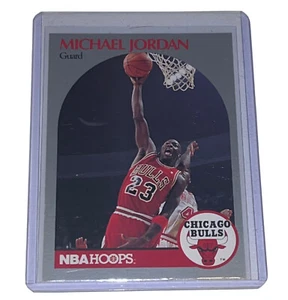 Micheal Jordan 1990 NBA Hoops #65 Chicago Bulls Guard Basketball Card MINT! - Picture 1 of 11